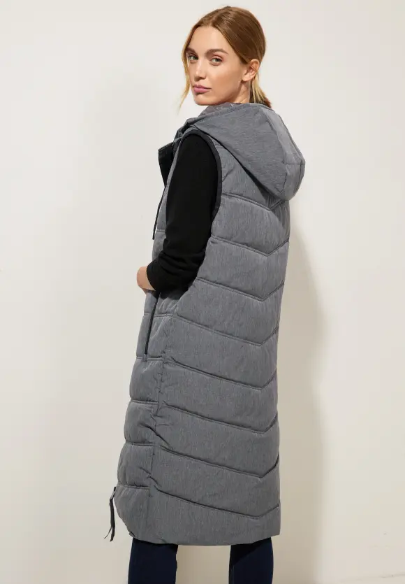 Teflon Longweste - frost grey melange