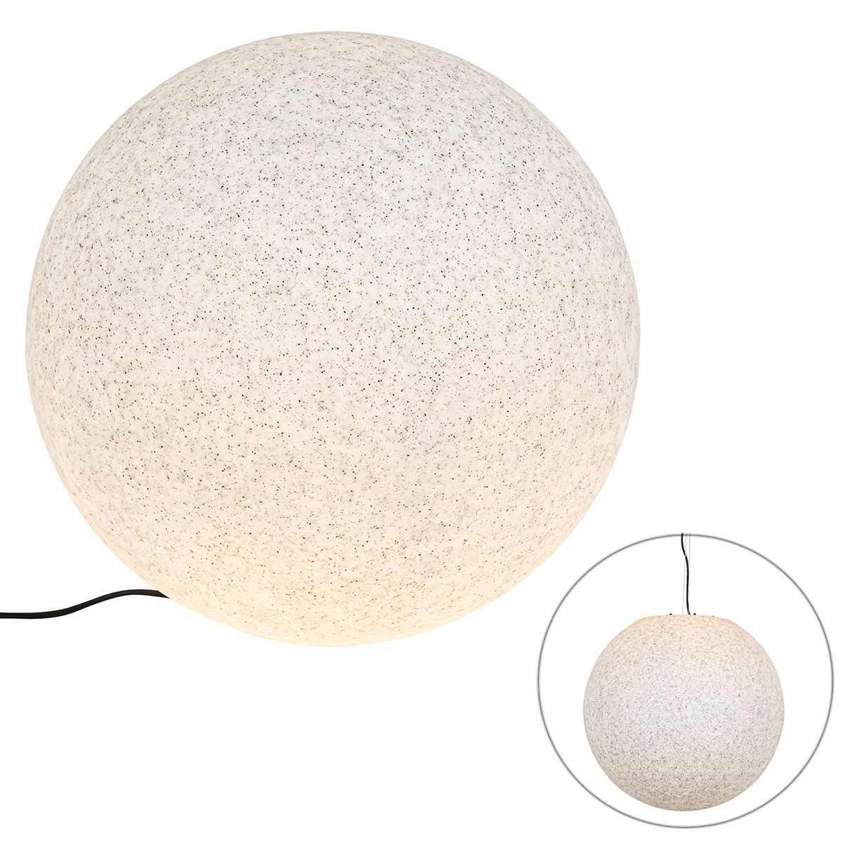 Moderne buitenlamp grijs 56 cm IP65 - Nura
