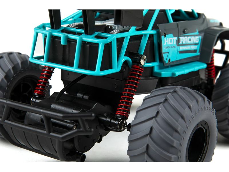 TEC-TOY Monster Truck Hot Racing Blau, 1:14 Akku-Betriebenes RC Off-Road Auto für Kinder ab 6 Jahren