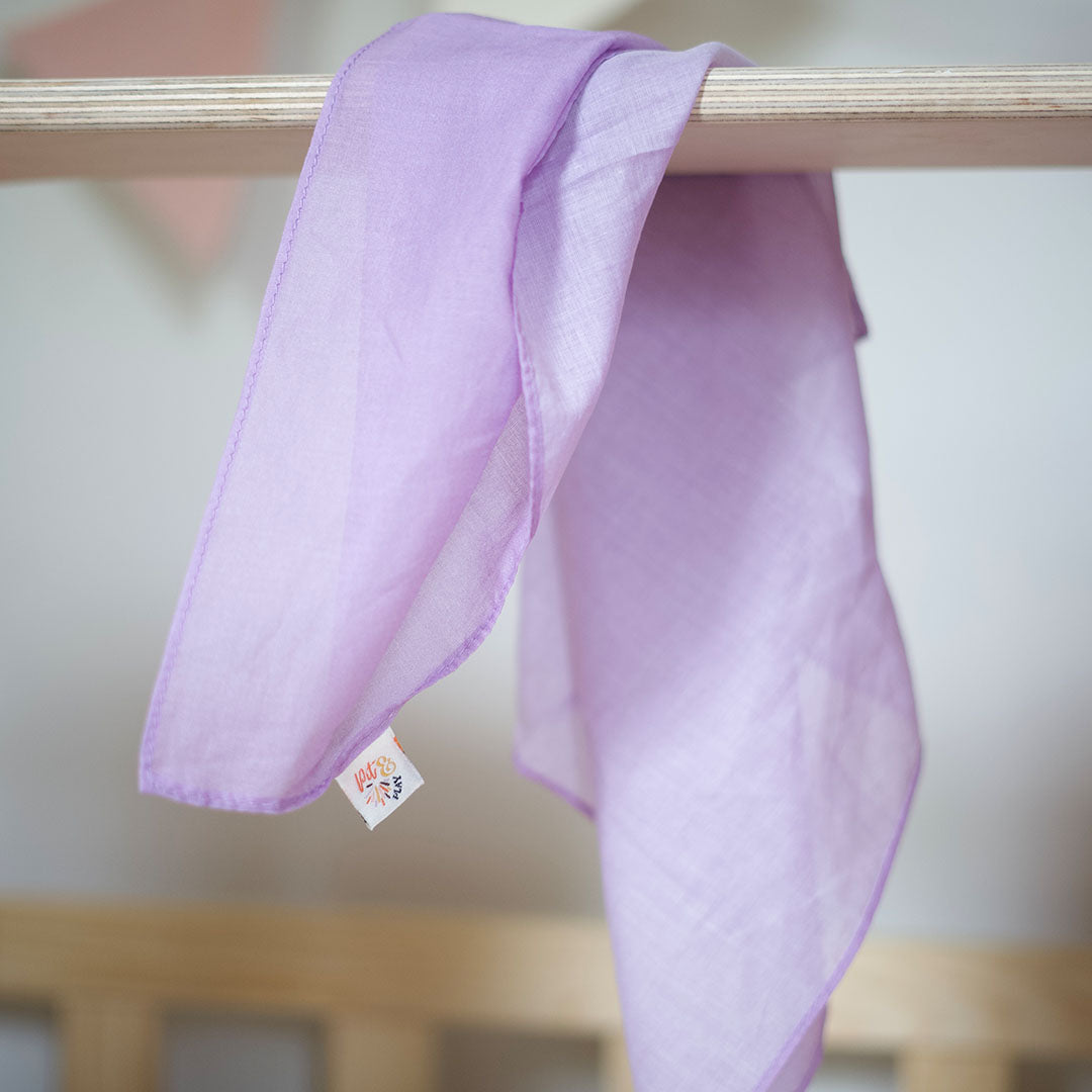 pit and play speeldoek pastel - lila - 75x75 cm