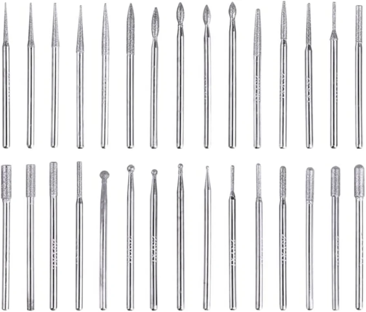 Hanboost  Diamond Grinding Bits Set für Rotary Tool    Diamant-Schleifbit Set für Hanboost Rotary Tool