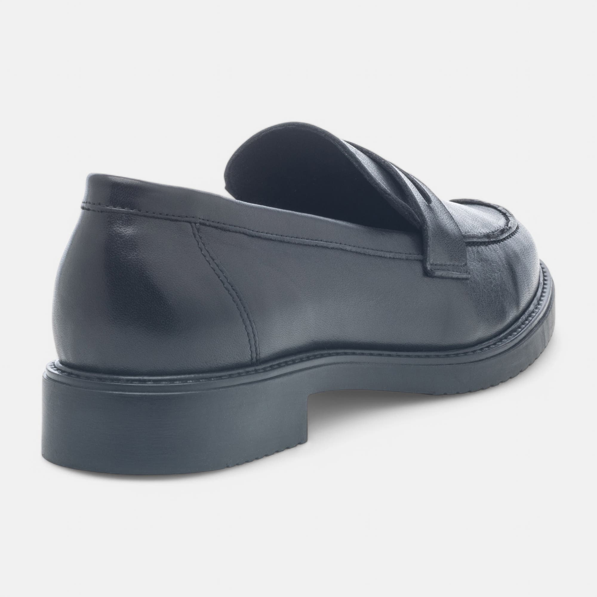 Mocassins Femme en cuir noir