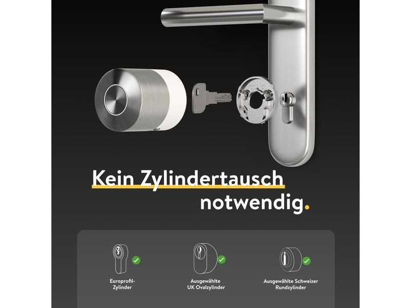 NUKI Home Set Pro (5th Gen) EU-Zylinder Weiss Der smarte Schlüssel für Sicherheit und Komfort