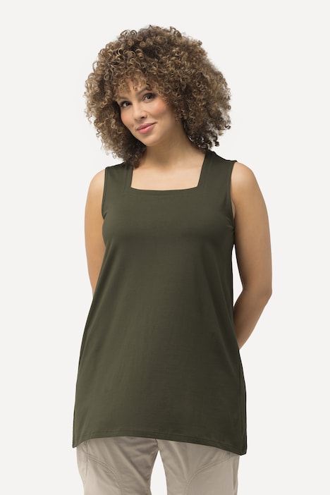 Longtop, Classic Fit, Carree-Ausschnitt, ärmellos
