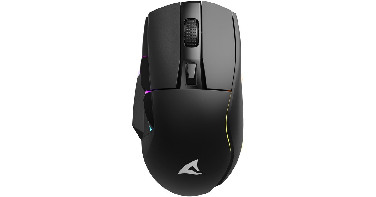 SharkoonSKILLER SGM50W gaming muis  (Zwart, 400 - 6400 dpi, RGB leds)