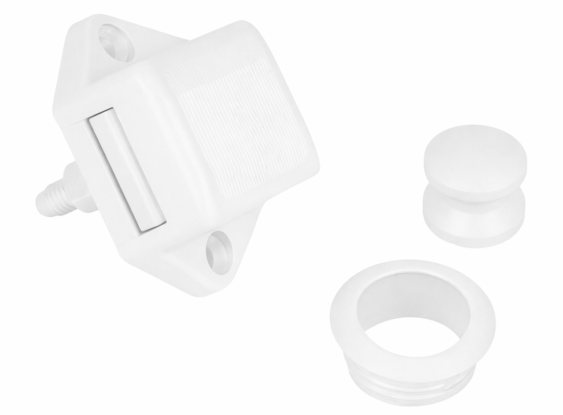 Obelink mini push-lock set - white