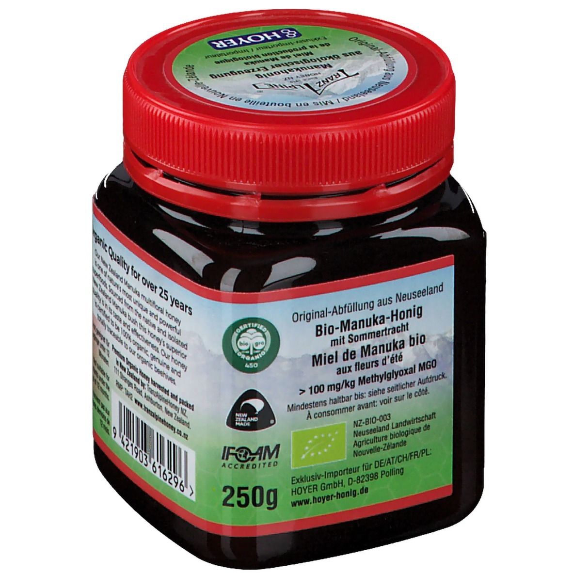 Bio-Manuka-Honig mit Sommertracht