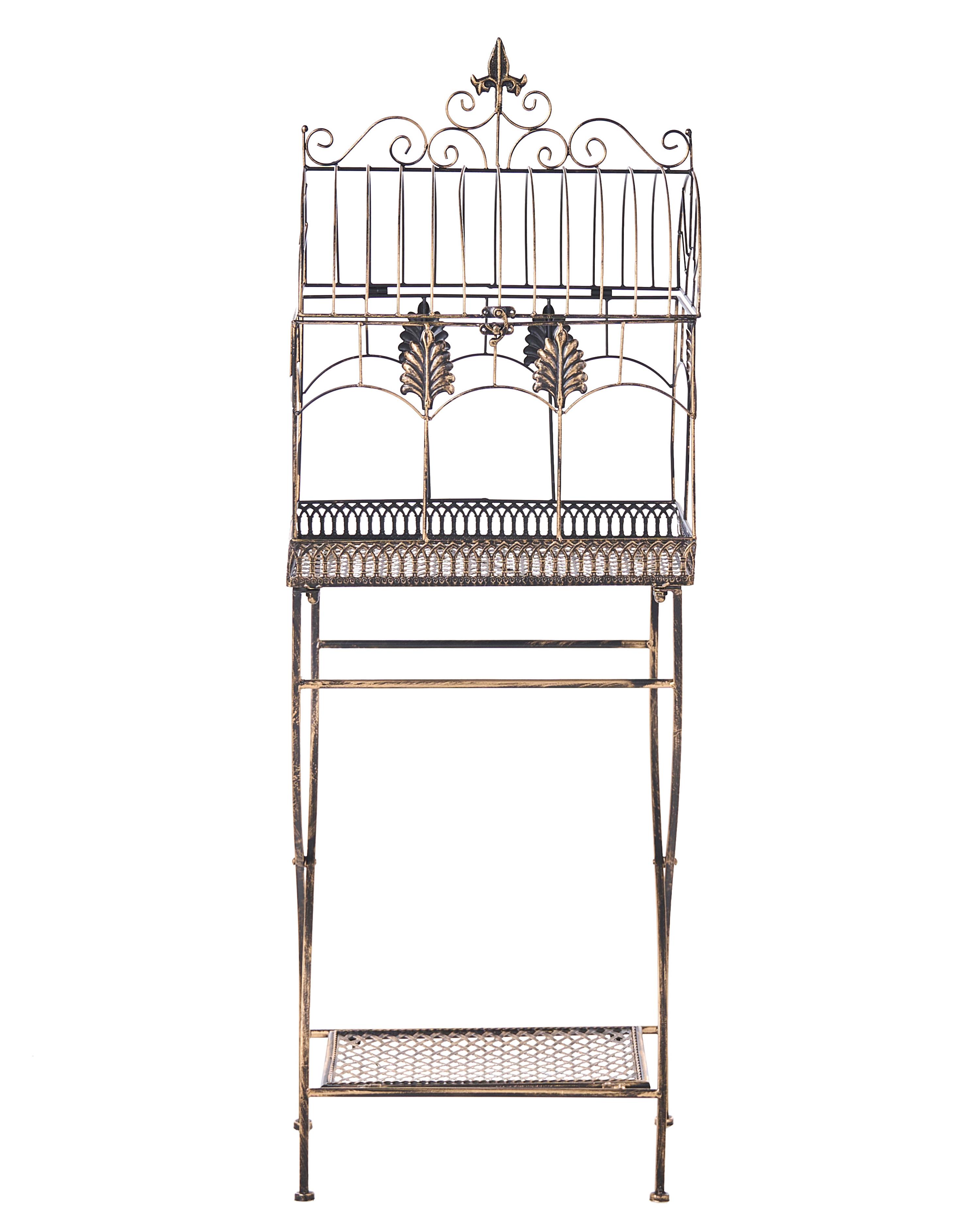 Set van 2 rekken SICILY Metaal 43/37 cm 30/27 cm Zwart