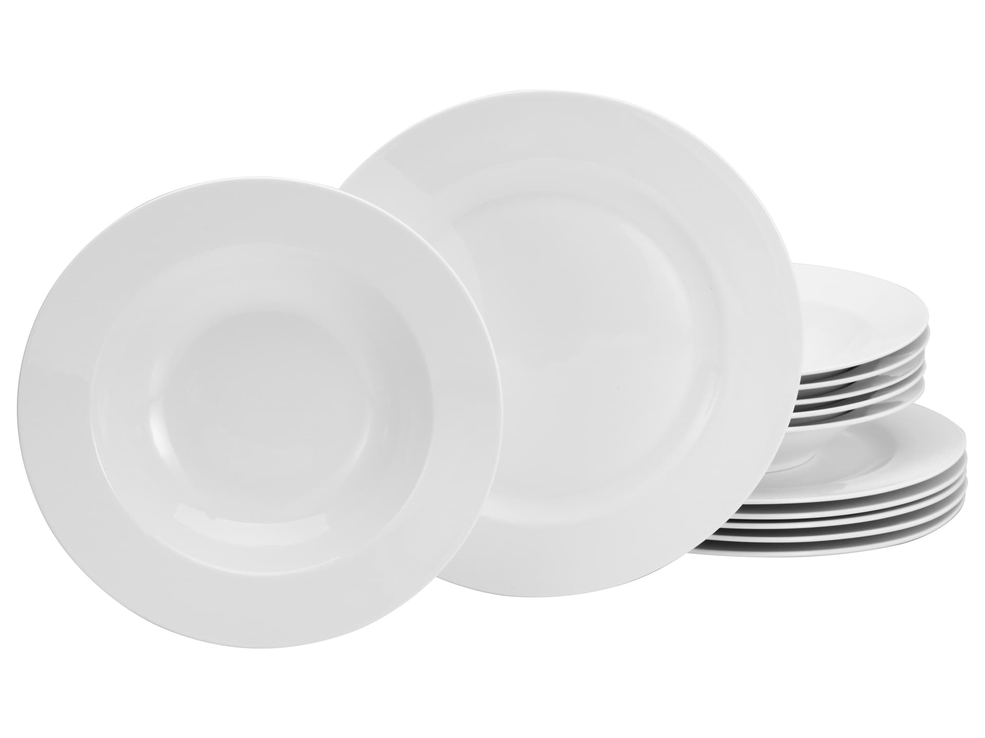 CreaTable Tafelservice FLEUR ROYAL 12-teilig creme weiß