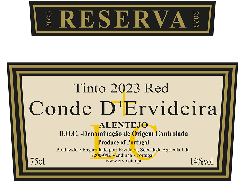 VINHO TINTO CONDE D'ERVIDEIRA RESERVA ALENTEJO 0.75L