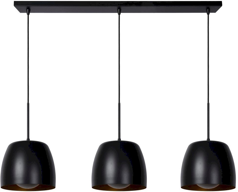 Lucide   Nolan Zwart Hanglamp