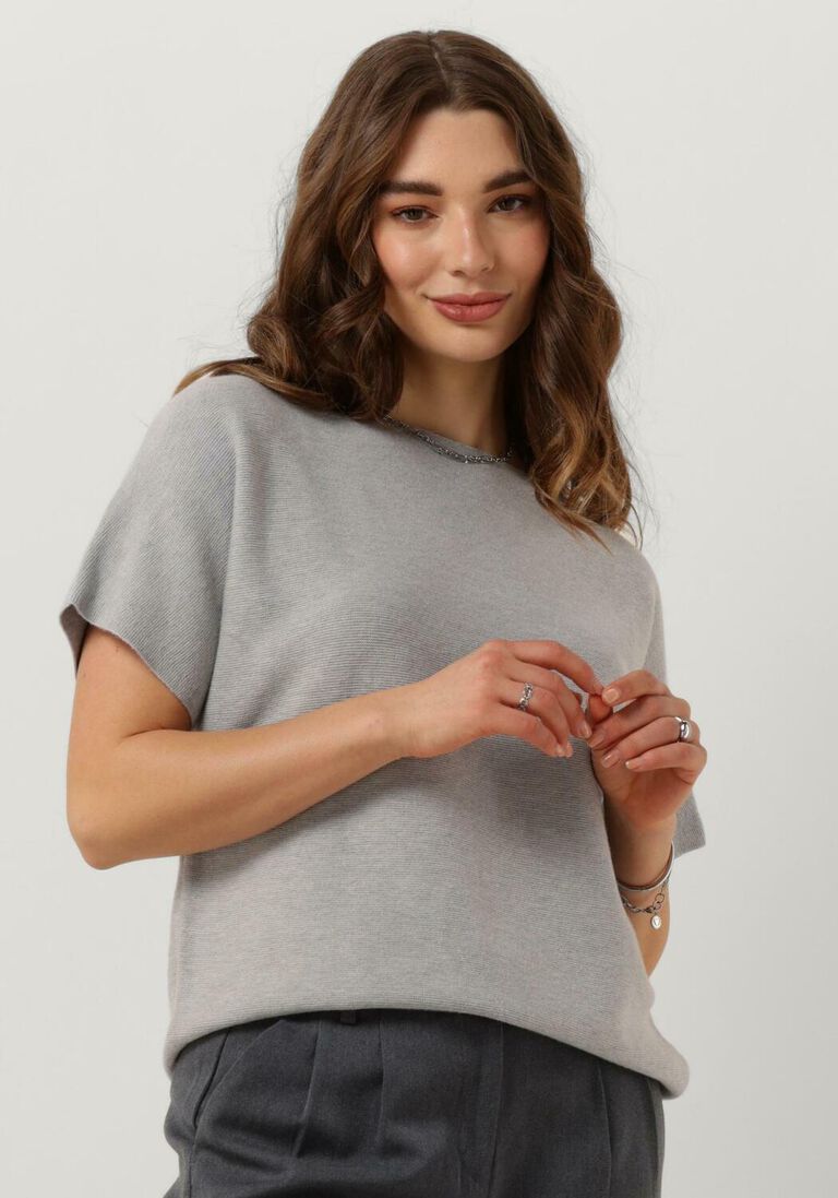 KNIT-TED lichtgrijze knit-ted trui eva