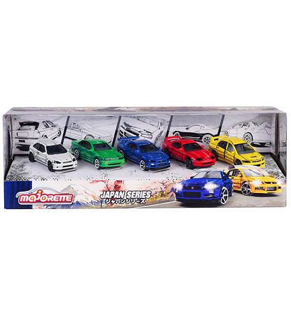 Majorette Autos - 5er-Pack - Japan-Serie