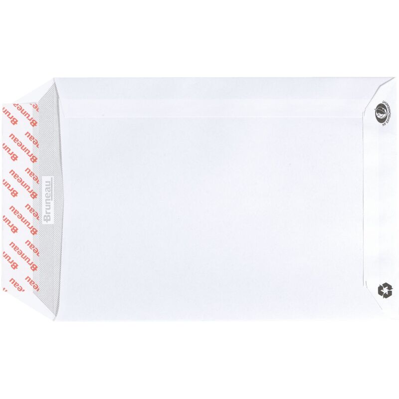 Bruneau - Pochette velin blanc 162 x 229 mm 90 g sans fenêtre - Boîte de 500