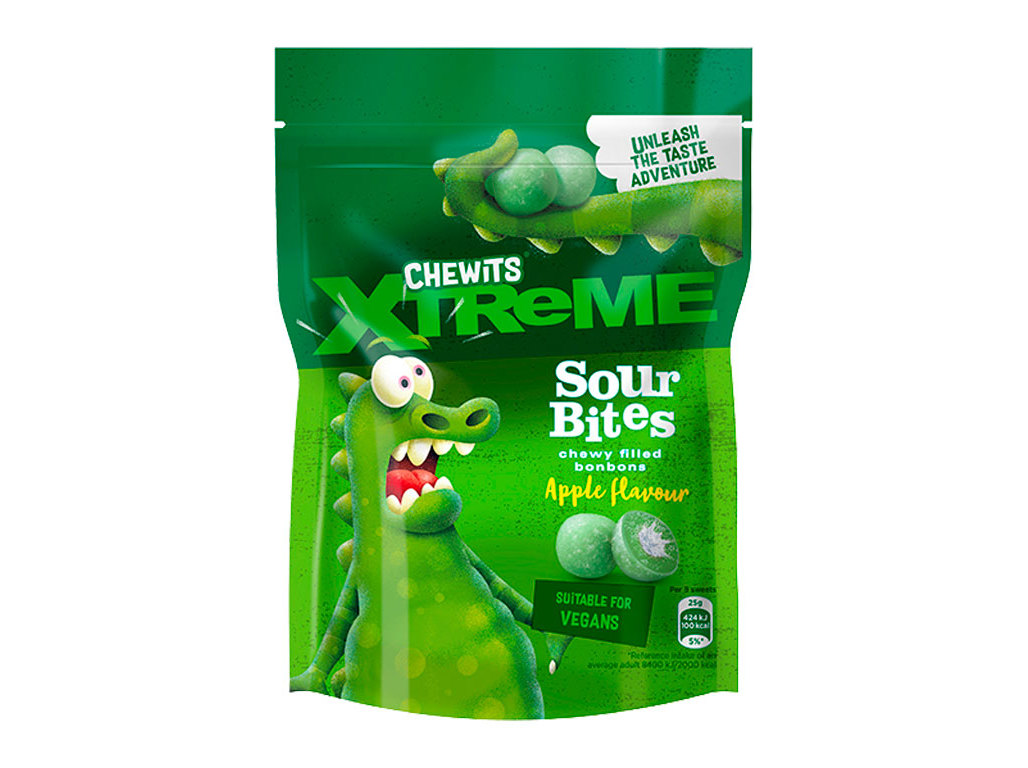 SOUR BITES CHEWITS EXTREME MAÇÃ 115G