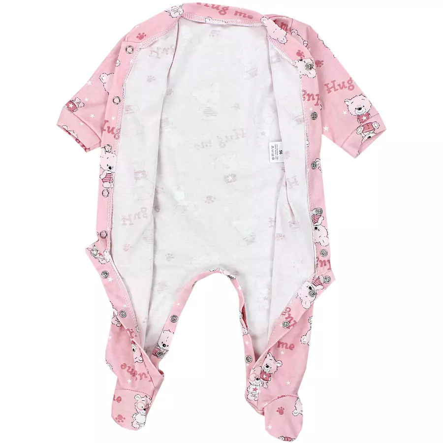 TupTam Baby Mädchen Schlafstrampler mit Fuß 3er Pack rosablau