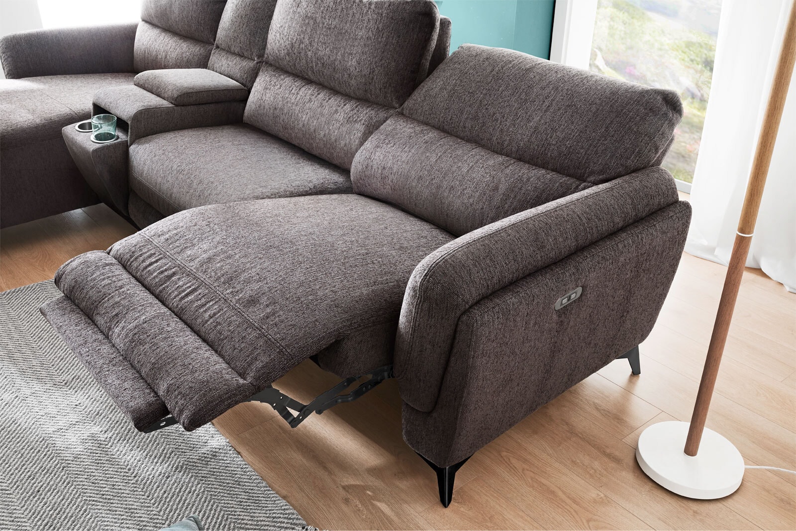Polstergarnitur Miami, Ambiente dark grey