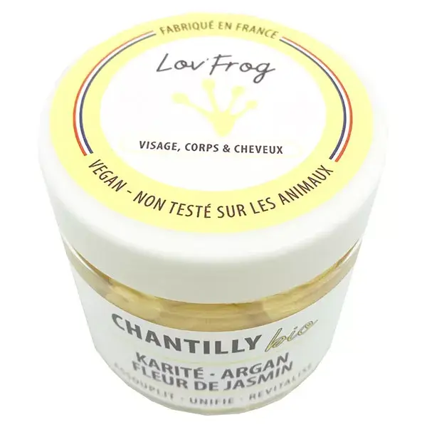 Lov'FROG Chantilly Manteiga de Karité, Argan e Jasmim Orgânico Tratamento 200ml