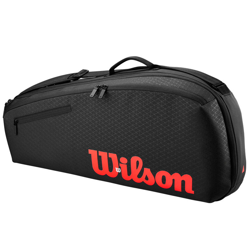 Sac de tennis Wilson 3 pack Clash V3 noir et rouge