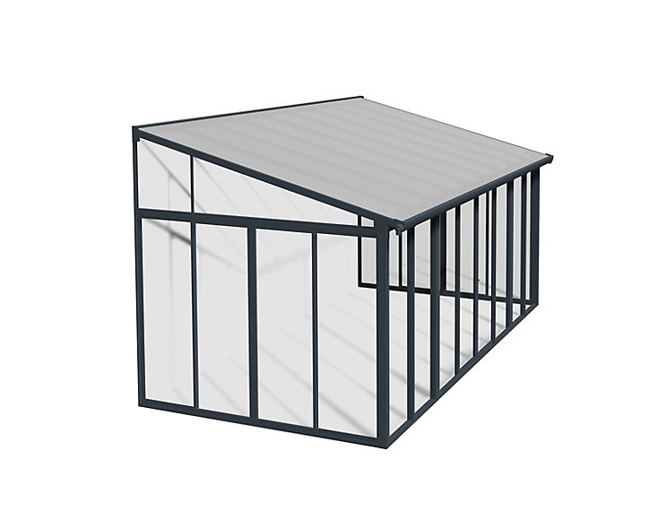 Véranda Canopia SanRemo 2.77 x 5.46m Gris anthracite
