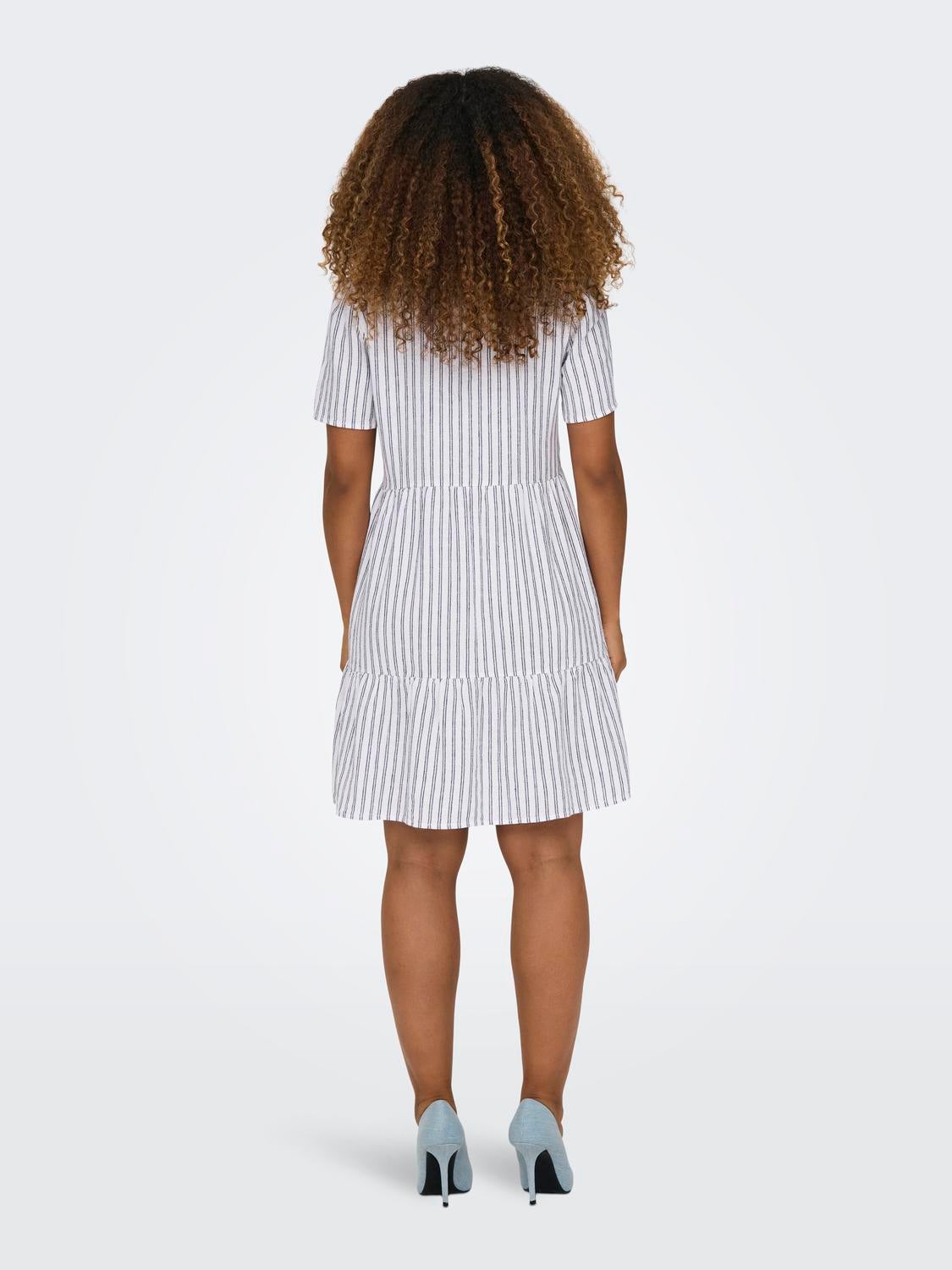 ONLTIRI-CARO Kurzes Kleid Bright White