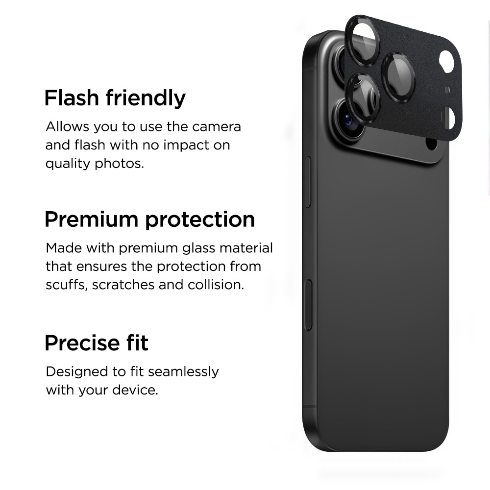 iPhone 17 Pro Max 3D Kamera Panzer Glas aus Recycelten Materialien (EGSP01085)
