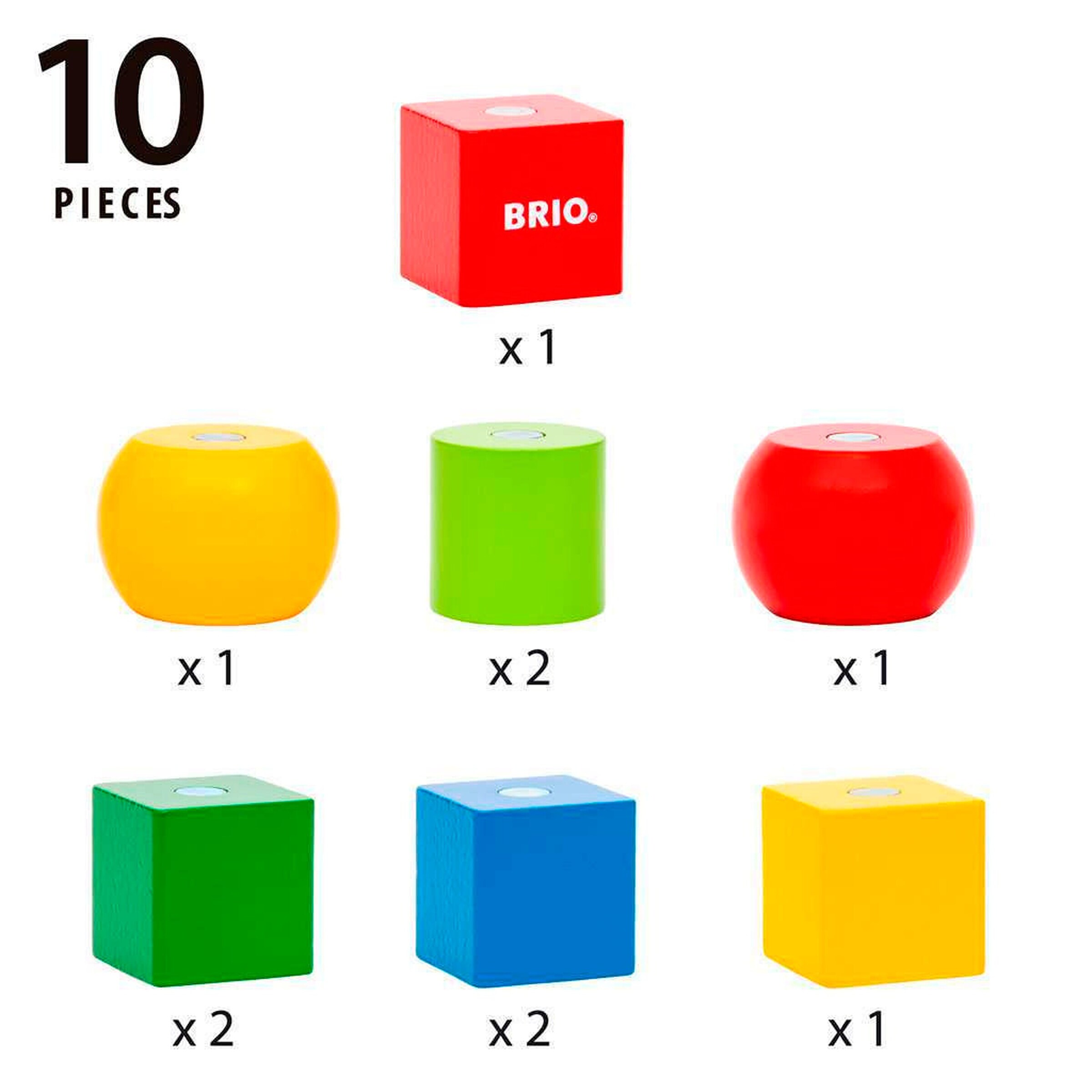 BRIO Magnetische Holzbausteine