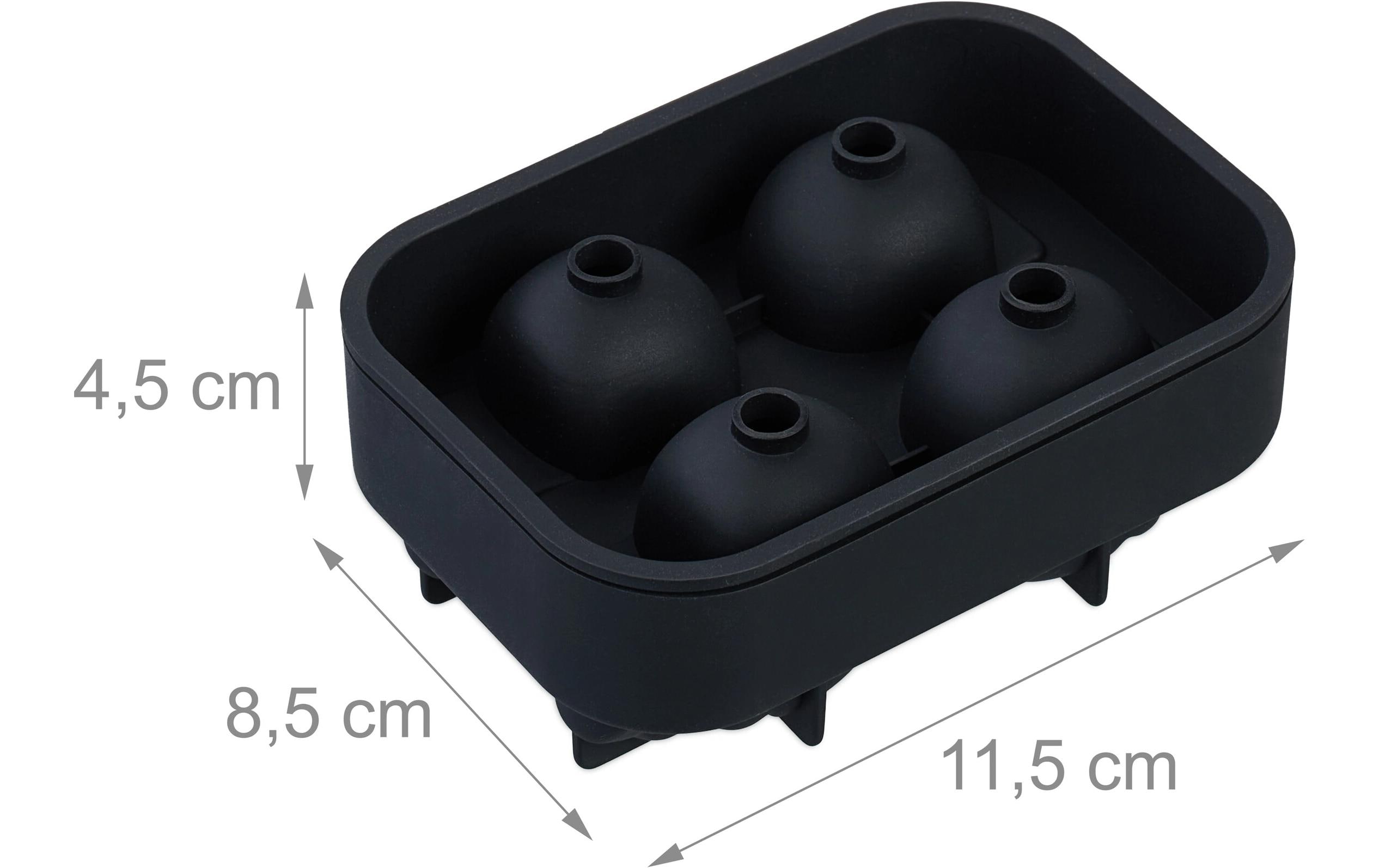 Eiswürfelform Totenkopf 2 Stück, SchwarzEiswürfelbereiter