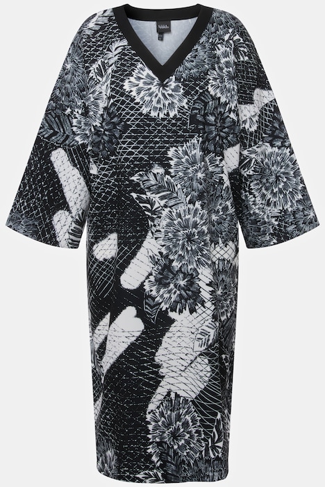 Kleid, Oversized Fit, 3/4-Volantärmel