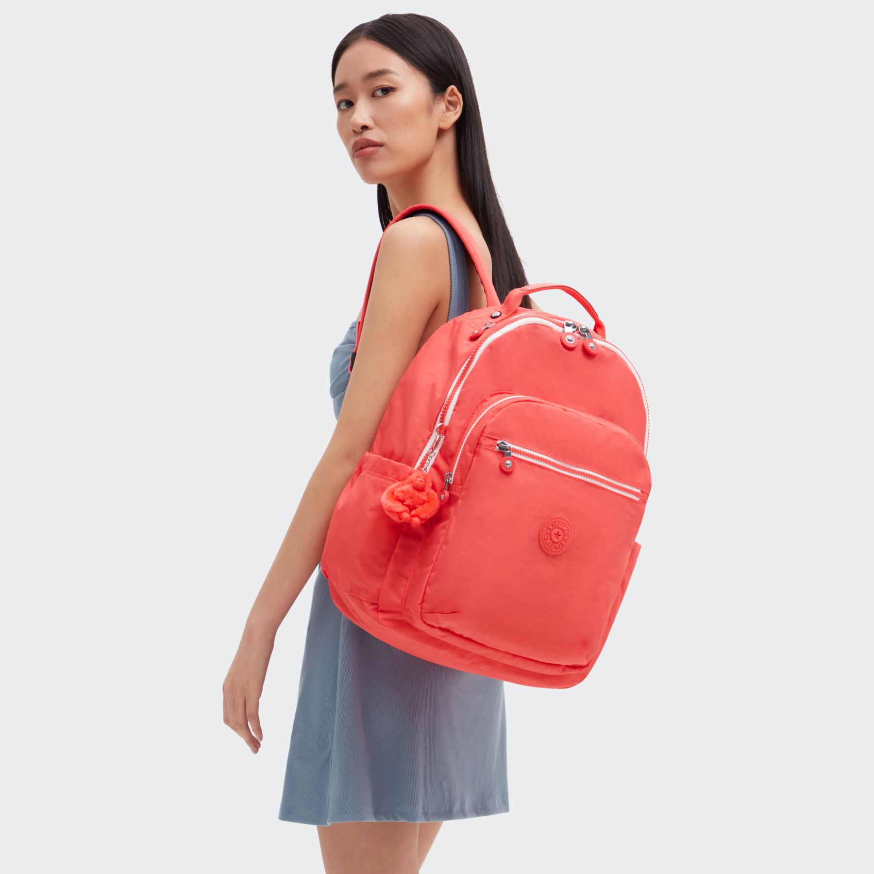 SEOUL Grand Sac à Dos Avec Protection Pour Ordinateur Portable - Almost Coral
