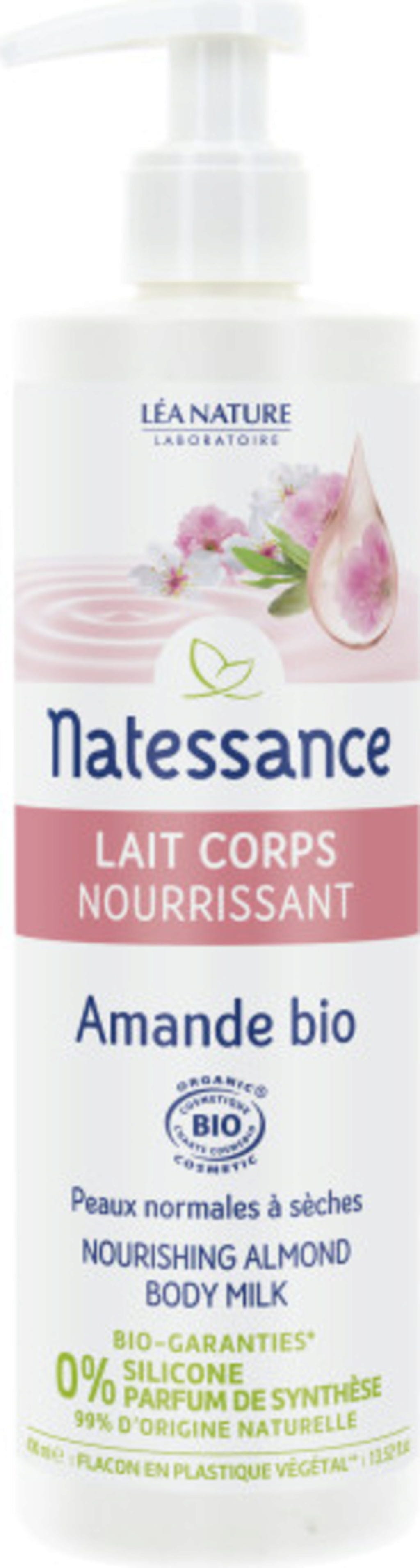 Natessance  Körpermilch Mandel, 400 ml