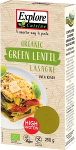 Explore Cuisine Lasagne Grüne Linsen Bio, 250 g