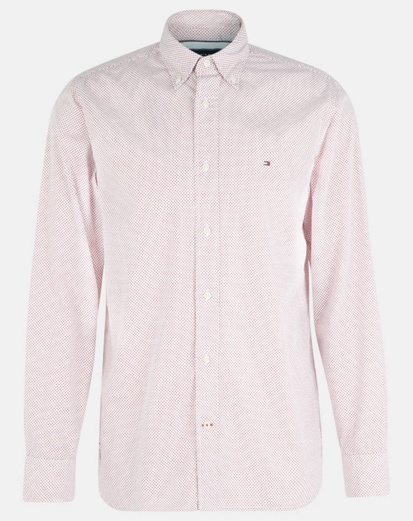 Tommy Hilfiger Chemise droite Micro Bandana blanc/rouge
