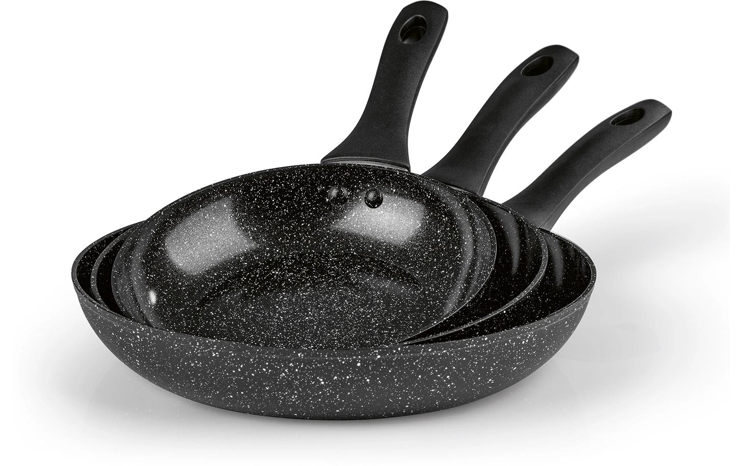 Bratpfanne Aluminium Pfannen Set 3 Stück 20 cm/24 cm/28 cmBratpfannen aus Aluminium