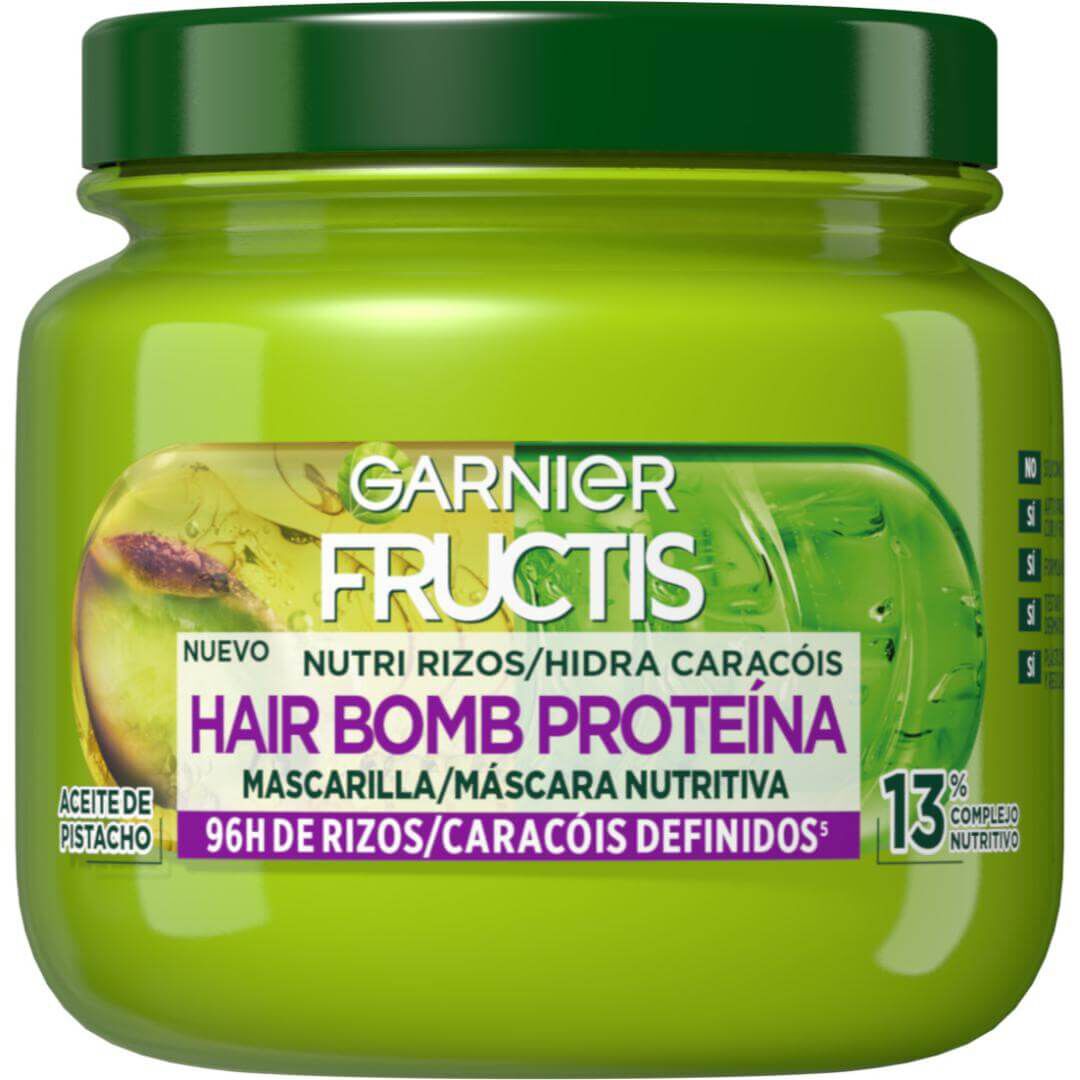 GARNIER  Fructis - Máscara Hidra Caracóis Hair Bomb - 320ml