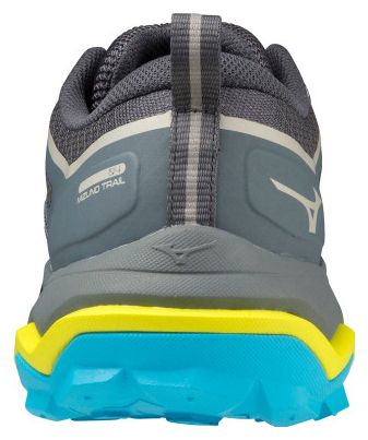 Chaussures de Trail Running Mizuno Wave Ibuki 4 Gris Jaune Bleu