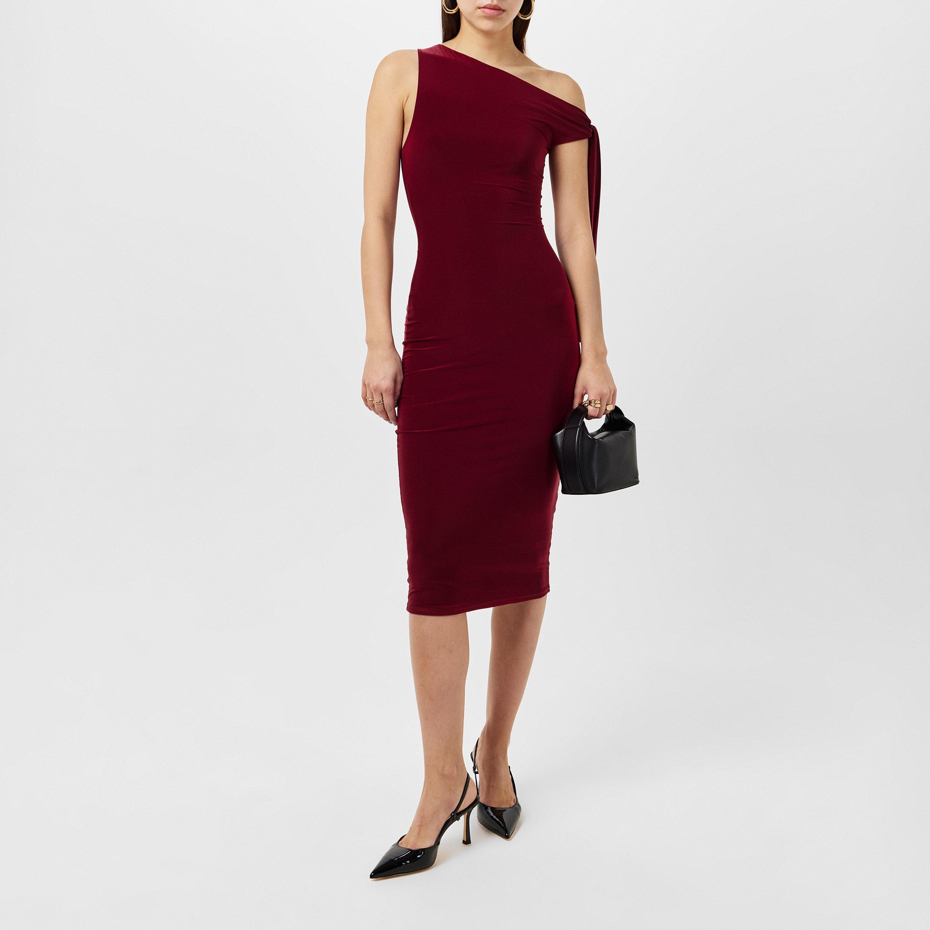 Missy Empire Tie Shoulder Midi Dress