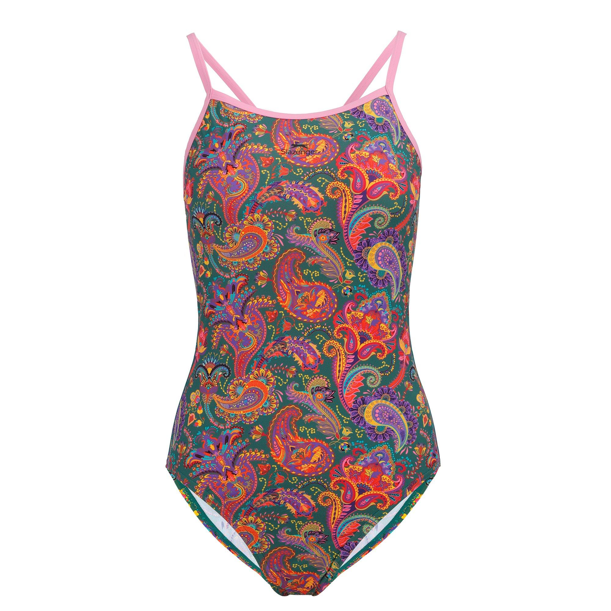 Slazenger Thinstrap One Piece Swimsuit Womens