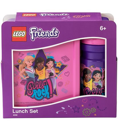 LEGO? Storage Madkasse/Drikkedunk - Friends - Lilla/Rosa