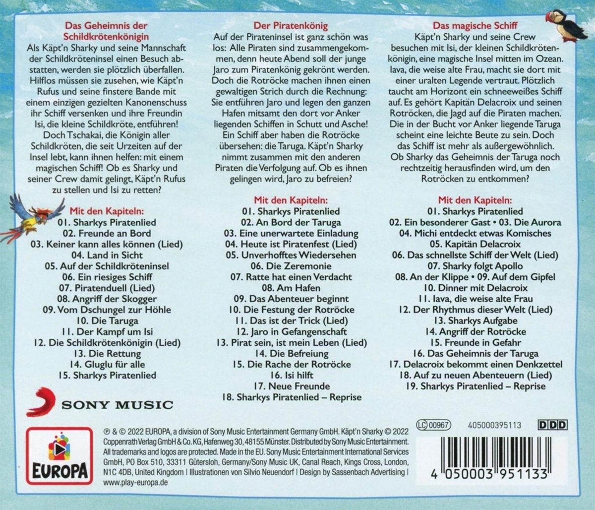 Käpt'n Sharky - Die große Piratenbox (3 CDs),Audio-CD