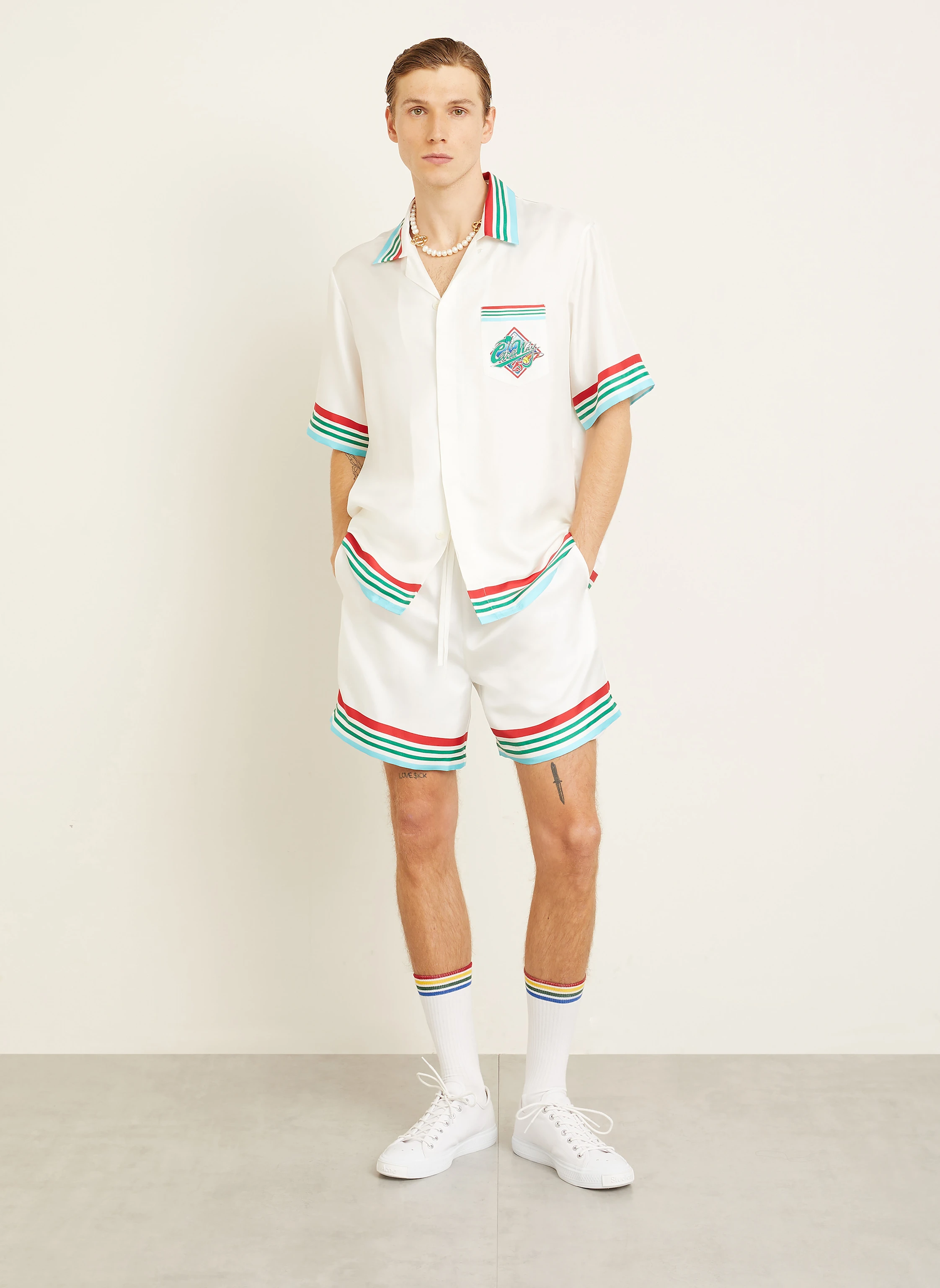 Casablanca Shorts aus Seide