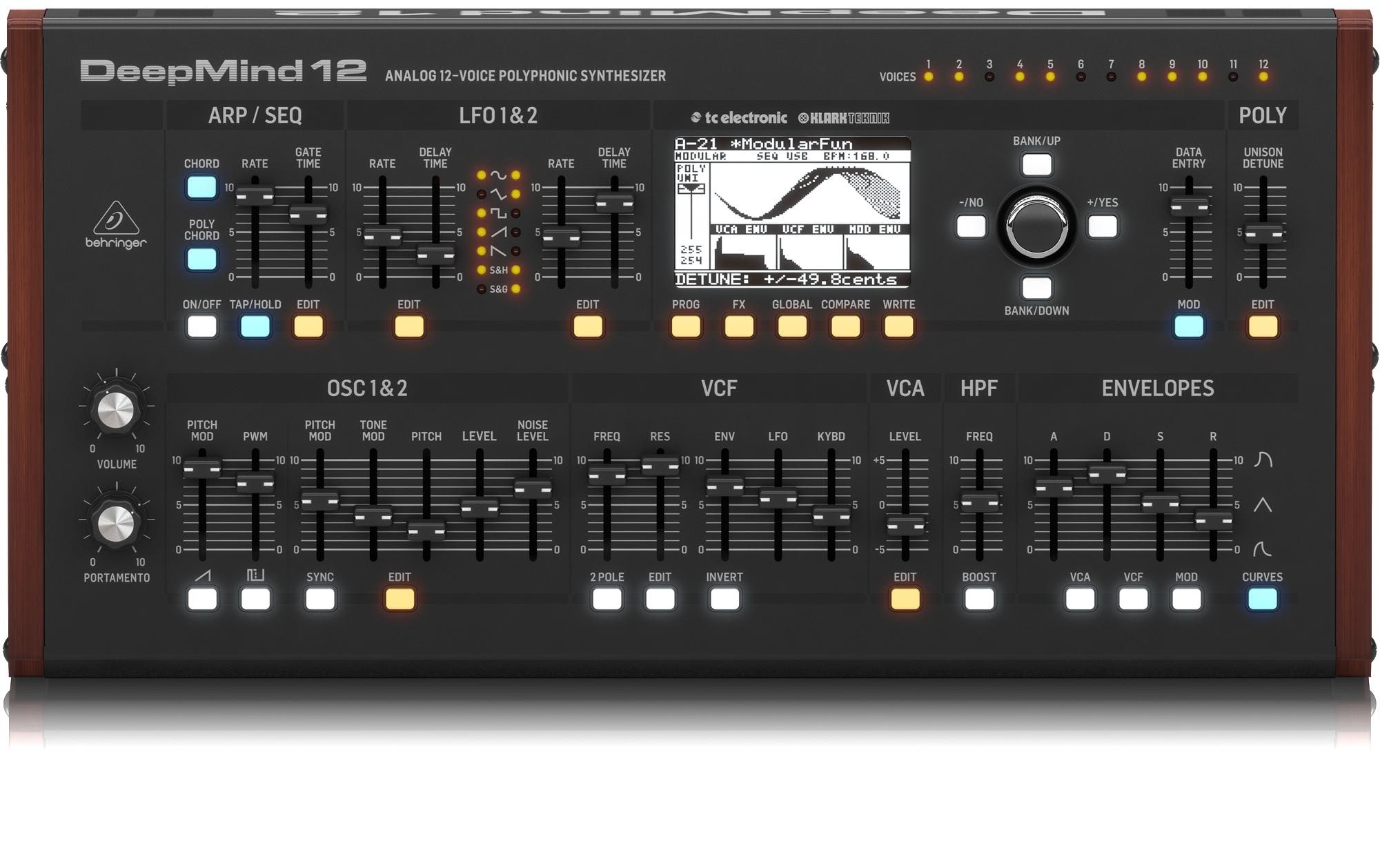 Synthesizer Deepmind 12D<br>12-stimmiger, polyphoner Analog-Synthesizer