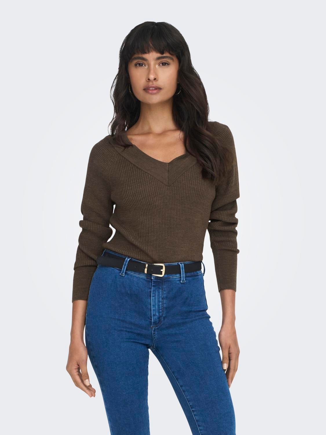 ONLNEW Strickpullover Chestnut