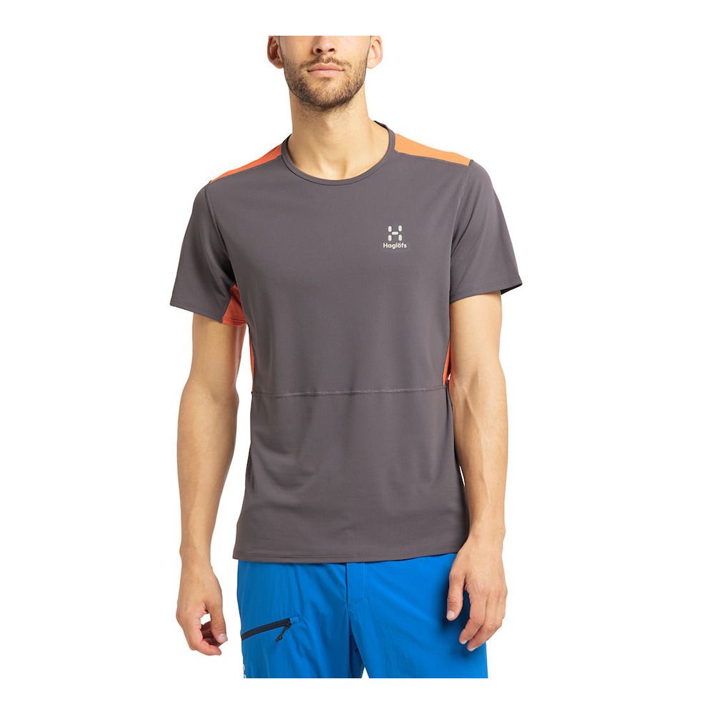 Haglöfs L.I.M CROWN - Maillot Homme magnetite/flame orange