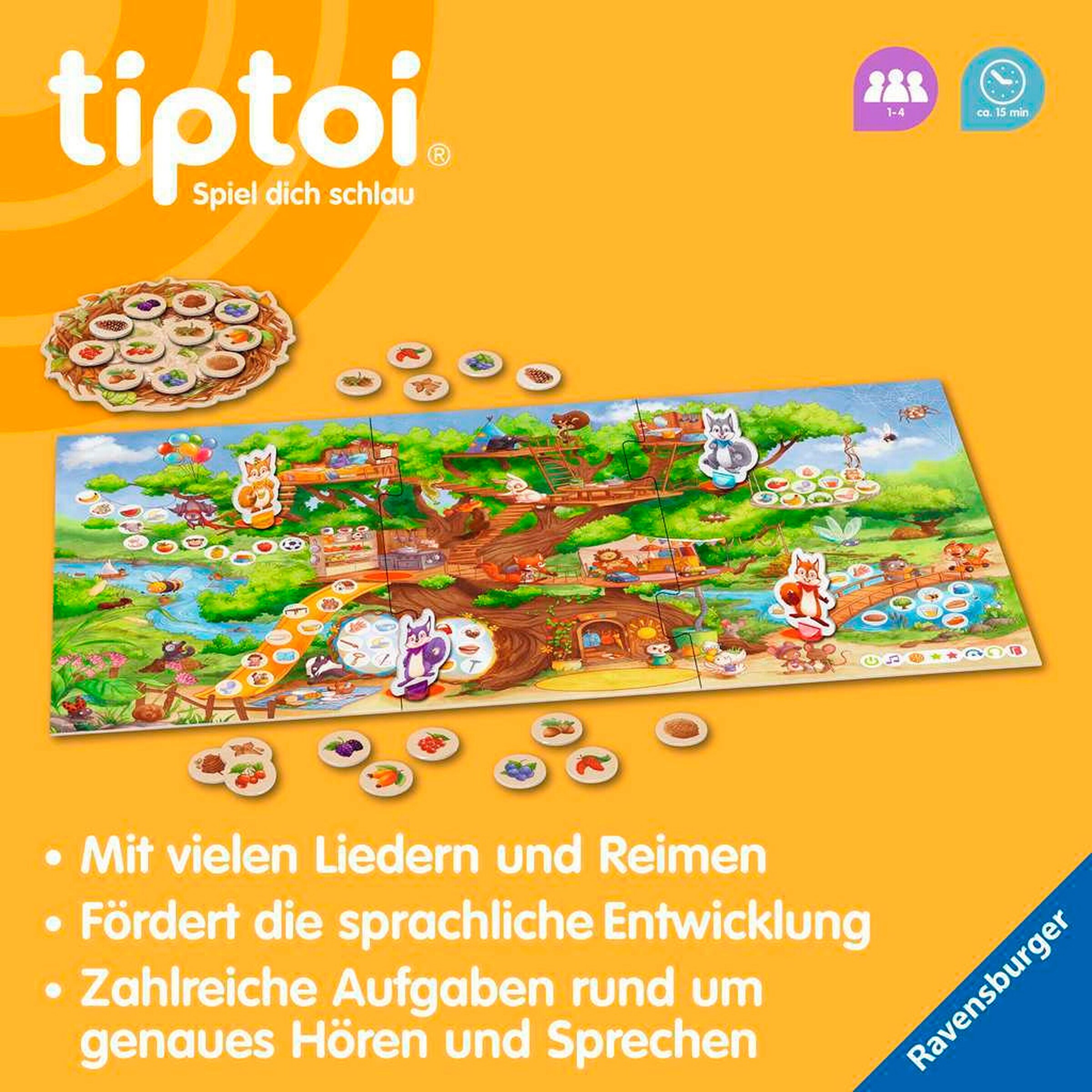 Ravensburger - TIPTOI Die flinken Sprach-Hörnchen
