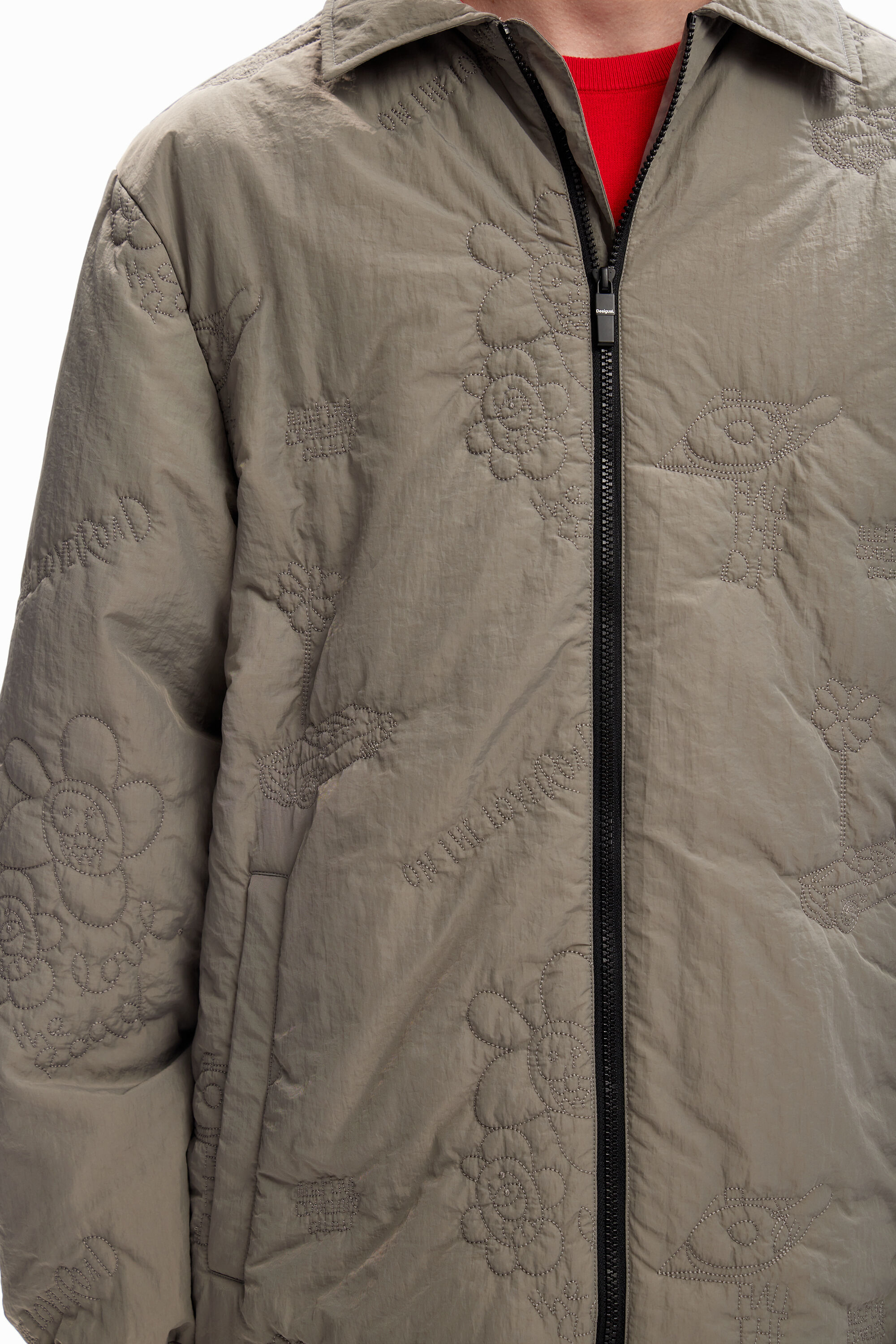 Veste matelassée broderies