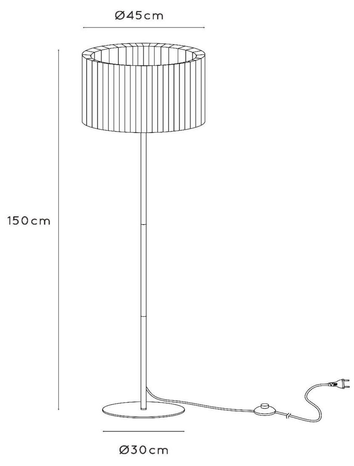 Vloerlamp Fold ⌀45  x H150 cm