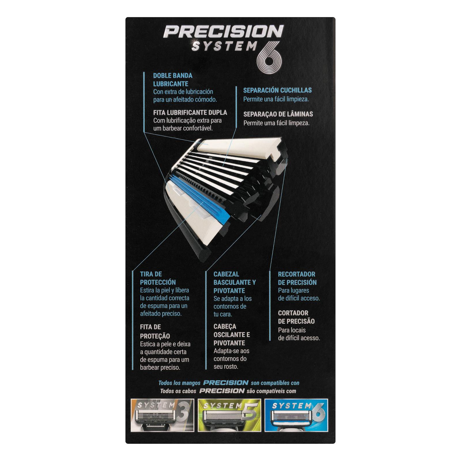 Rasoir rechargeable à 6 lames Deliplus Precision System