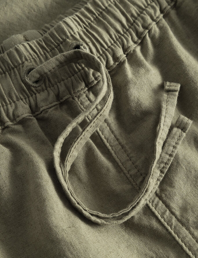 Forét SERENE LINEN SHORTS Dusty olive