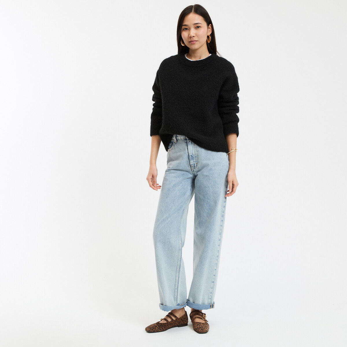 COLEÇÕES LA REDOUTE<br>Suéter em lã mista e alpaca, Assinatura IGNACE